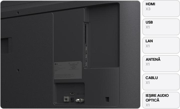 Actual product image LG 43UA74003LB (43", LED, 4K, 2025)