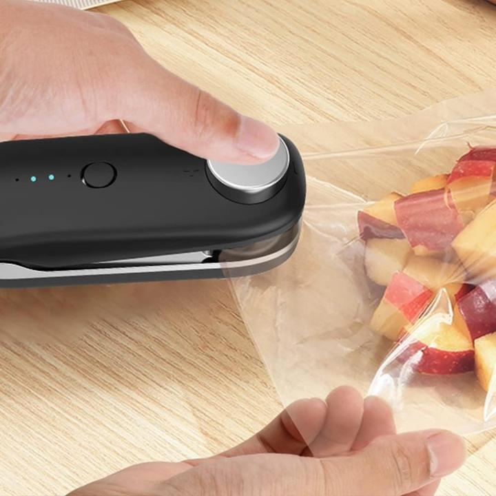 Actual product image Dongker Mini Bag Sealer mit Cutter und USB-Aufladung