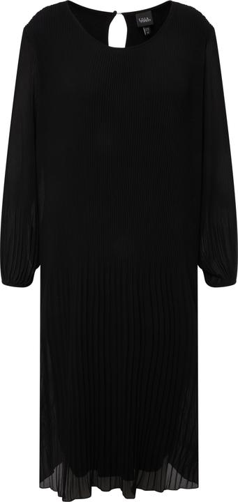 Produktbild Ulla Popken Plissee-Midikleid, A-Linie, Rundhals, Langarm (54)