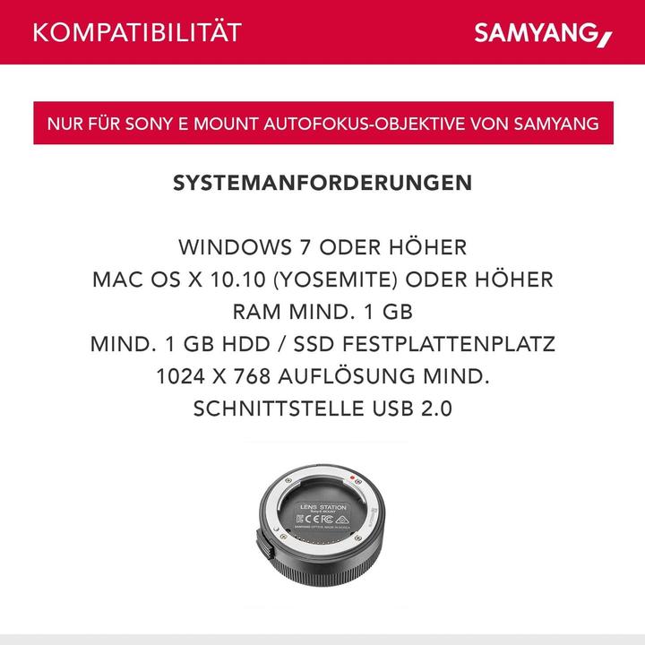 Immagine prodotto Samyang Stazione obiettivo