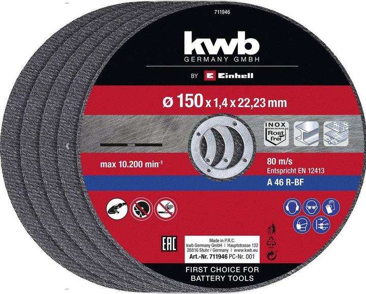 Actual product image Einhell Cutting disc thin 150 x 1.4