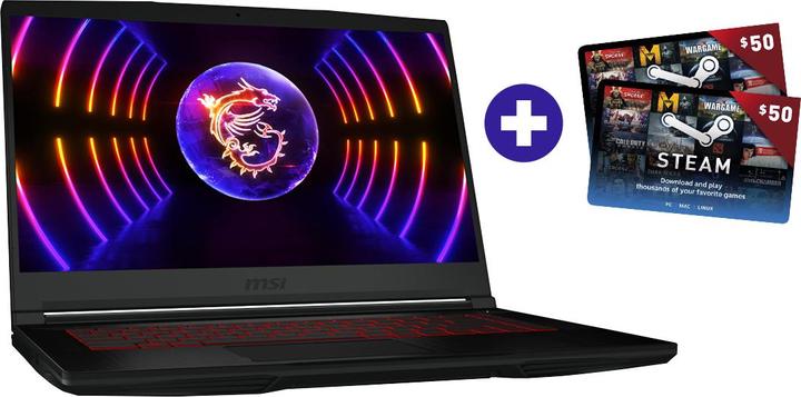 Productafbeelding MSI GF63 Thin 12VE-030 (15.60", Intel Core i5-12450H, 16 GB, 512 GB, DE)