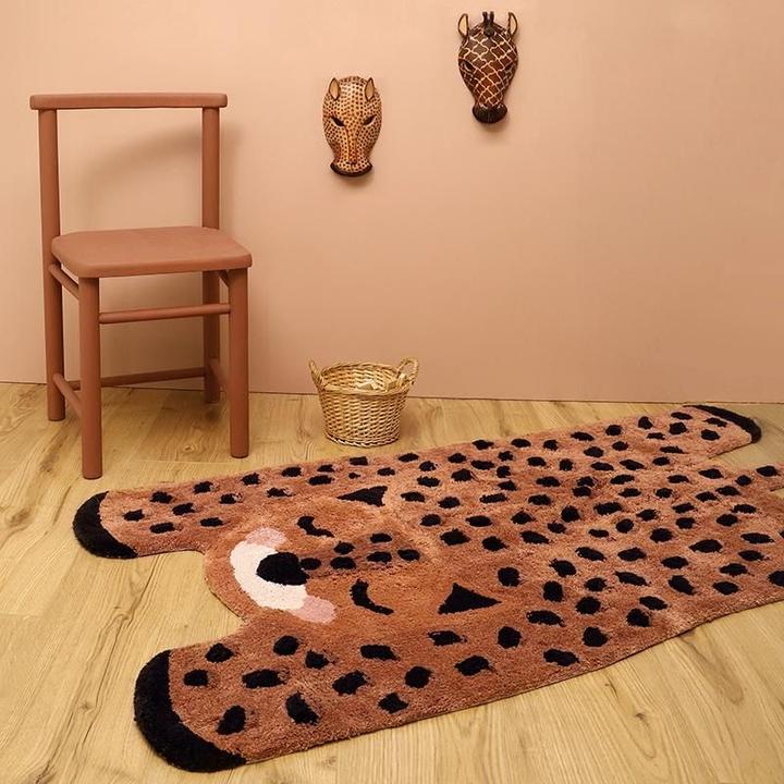 Produktbild Nattiot Kinderteppich Little Cheetah (65 x 125 cm)