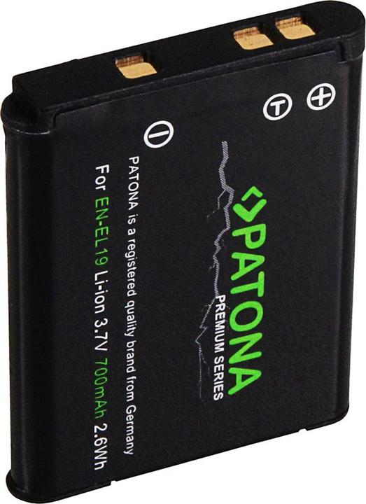 Actual product image Patona Premium battery f. Nikon EN-EL19 (Camera battery)