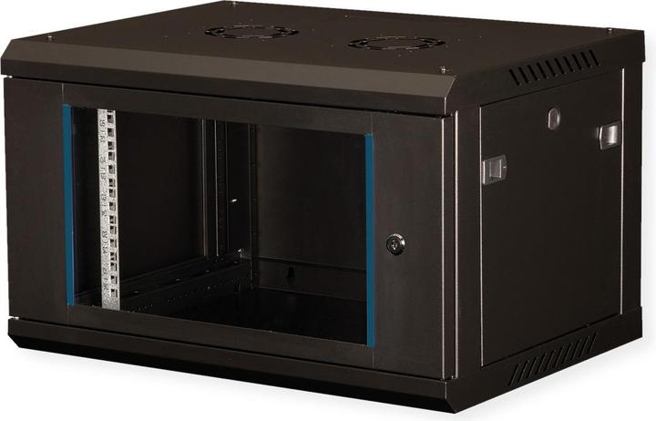 Produktbild Value 19-Zoll Wandgehäuse 6HE 600x450mm schwarz, Bausatz (6 HE, 19 Zoll Rack)