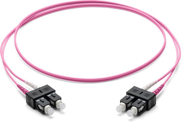 Corning Fibre optic patch cable 2x 2.0 mm - Multimode Duplex: SC PC Duplex to SC PC Duplex, 5m (Violet (5 m)