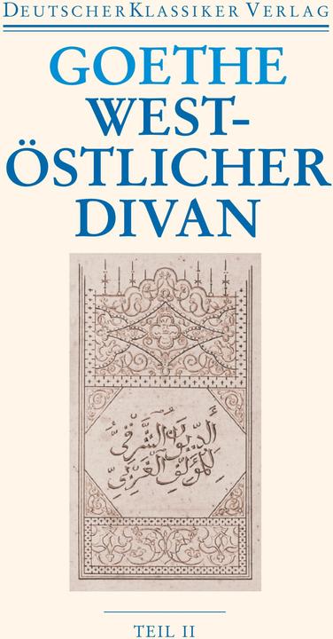 Produktbild West-östlicher Divan (Deutsch, Johann Wolfgang Goethe, 2010)