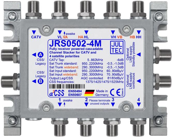 Jultec JRS0502-4M Einkabelumsetzer 5/2x4 (Antennenkabel)