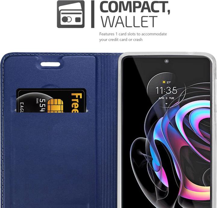 Actual product image Cadorabo Classy Book Case for Motorola EDGE 20 PRO / EDGE S PRO (Motorola Edge S Pro, Motorola Edge 20 Pro)