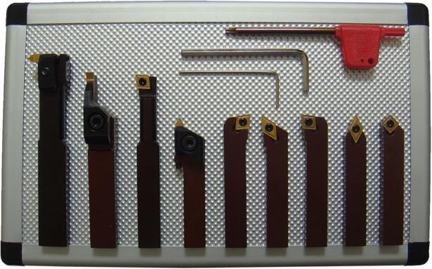 Actual product image Paulimot Turning tool set with indexable inserts, 6 mm, 9-piece (13 mm)