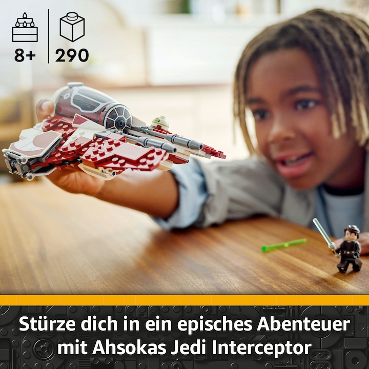 Actual product image LEGO Ahsokas Jedi Interceptor (75401, LEGO Star Wars)