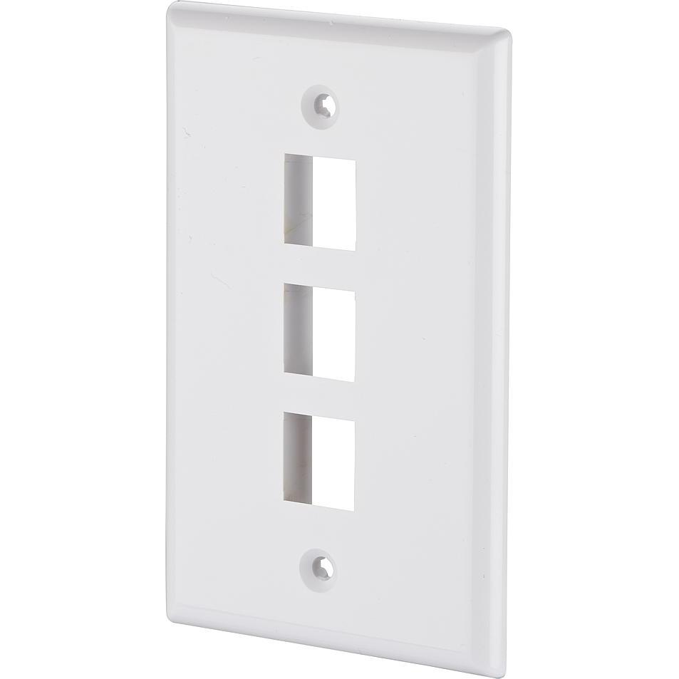 10x Metz Connect Keystone Anschlussdose US-Style 3 Port unbestückt 1309162402KE, Netzwerk Zubehör