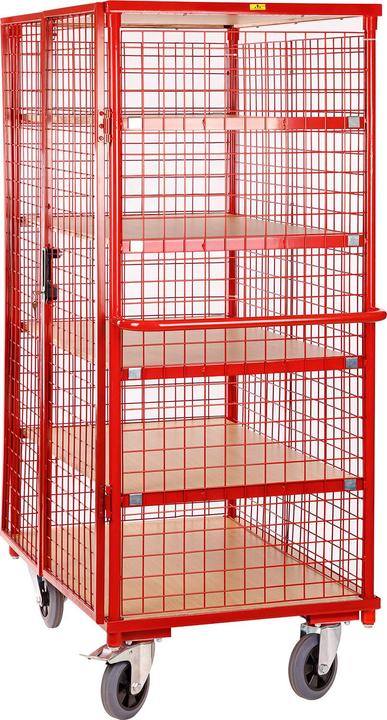 Produktbild Dema Plattformwagen Transportwagen mit 5 Böden + 4 Gitterwände (500 kg)