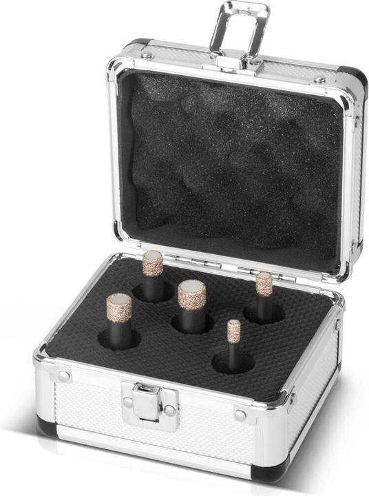 Actual product image Stahlwerk Diamond core bits set of 5 6-14 mm M14 for angle grinders (6, 8, 12, 14 mm, 10 mm)