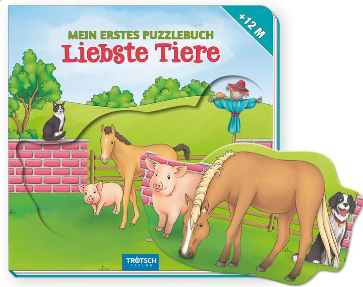Productafbeelding Kartonnen boek Mijn eerste puzzelboek favoriete dieren (Duits)