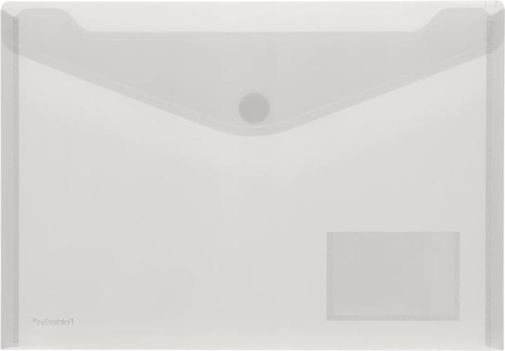 Actual product image Foldersys Document pouch, DIN A4 landscape, Velcro closure, PP (A4, 10 x)
