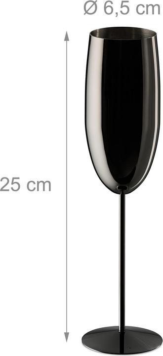 Actual product image Relaxdays 4x champagne glasses (25 cl, 4 Glasses, Champagne glasses)