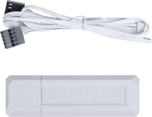 Actual product image Lian-Li UNI FAN SL Wireless LCD Lüfter, ARGB, PWM, 3er-Pack inkl. Controller - 120 mm, weiss (120 mm, 1 x)