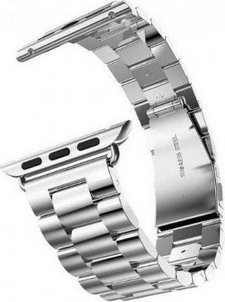 Actual product image pasek Metal Apple Watch 424445 mm srebrnysilver (42 mm, 44 mm, 45 mm, Stainless steel)