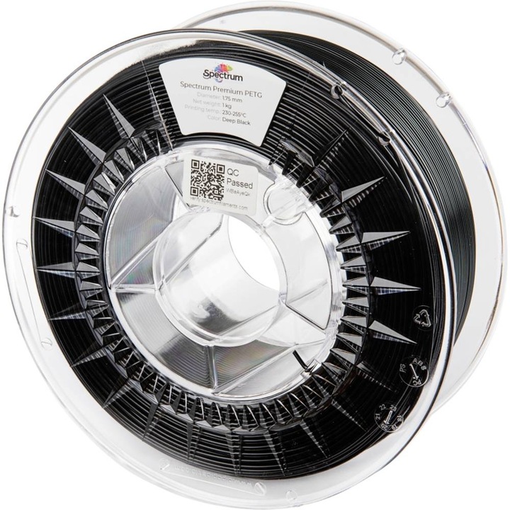 Produktbild Group SPECTRUMG 5903175657602 Filament (PETG, 1.75 mm, 1400 g, Schwarz)