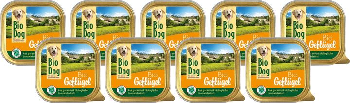 Actual product image BioDog Wet food poultry, 9 x 300g (Adult, 1 pcs., 2990 g)
