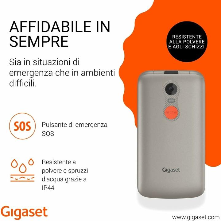 Actual product image Gigaset GL595 silver (2.80", 2G, 0.30 Mpx)