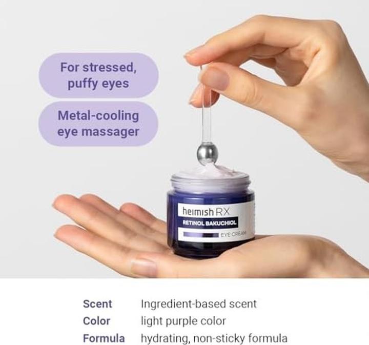 Produktbild Heimish Rx Retinol Bakuchiol Eye Cream Daily Eye Cream for Anti-Aging (Augenpflege Fluid, Tag)