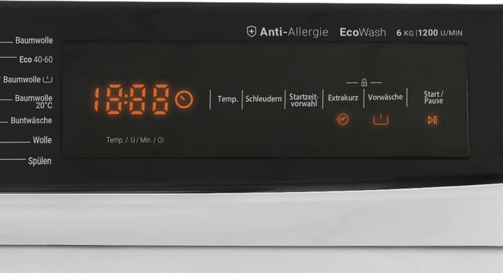 Produktbild Daewoo WM612T2TWB0 (6 kg, Links)