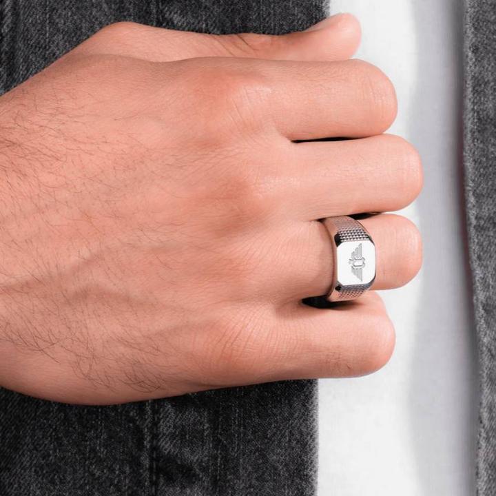 Immagine prodotto Police Anello con sigillo in argento (66, Acciaio)