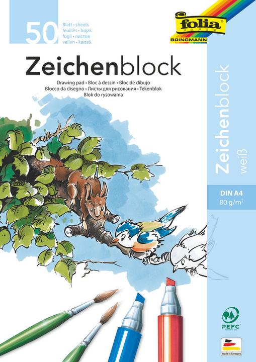 Actual product image Folia Mahlblock (A4, Plain, Soft cover)