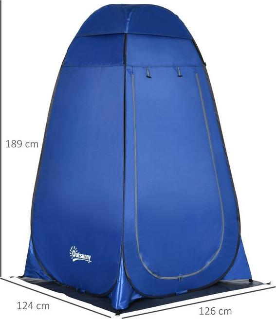 Actual product image Swisshandel24 Pop up tent Shower tent Toilet tent Camping with carry bag Mobile outdoor toilet Changing cubicle 1 (Inflatable tent)