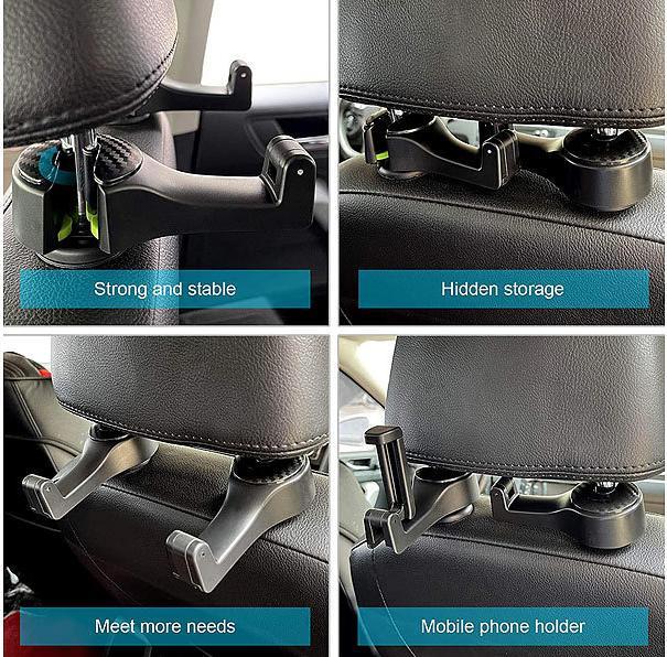 Actual product image Pearl Car headrest holder set