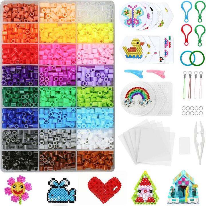 Actual product image I Am Creative Bügelperlen Steckperlen Kit, Bastelset 5mm 4300 Stück