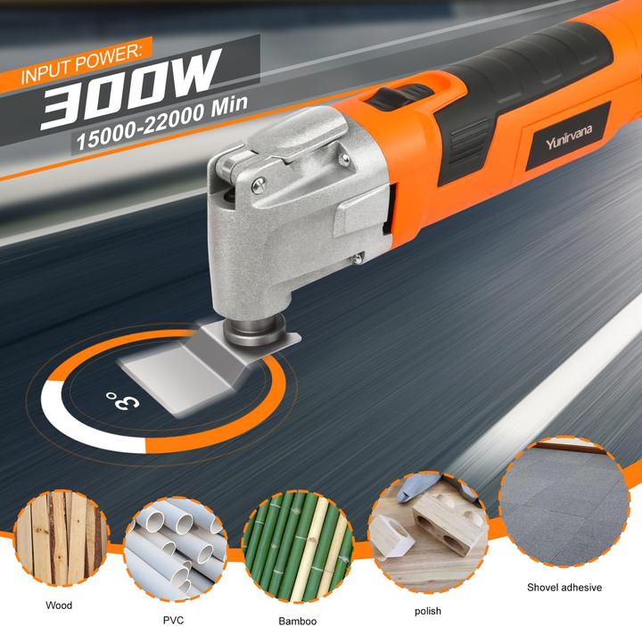 Actual product image Yunirvana Oszillierendes Multifunktionswerkzeug (Multifunctional tool)
