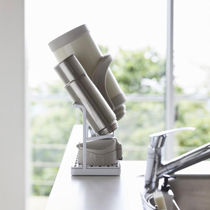 Produktbild Yamazaki Flaschen-Abtropfständer mit Ablage TOWER