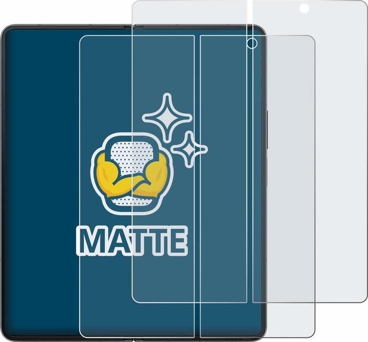 Actual product image BROTECT Anti-glare screen protector matt (2 Piece, Samsung Galaxy Z Fold4)