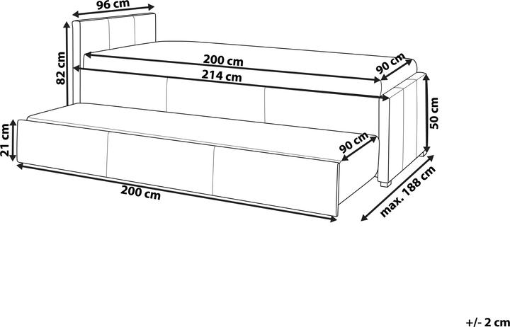 Image du produit Beliani Marmande (90 x 200 cm)