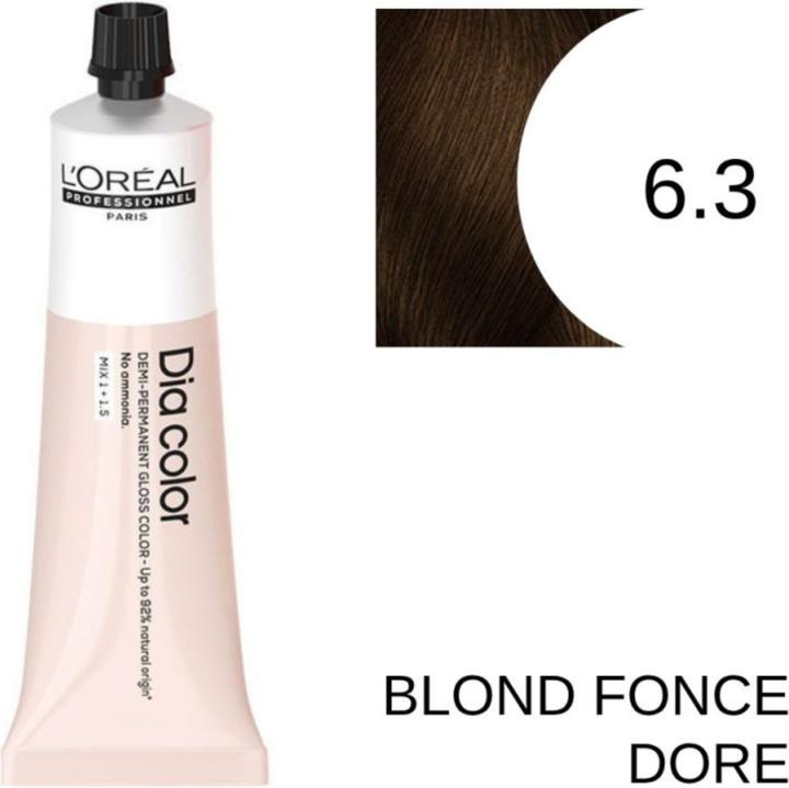 Actual product image L'Oréal Paris Loreal DIA Colour 6.3 Dark Blonde Gold 60 ml (6.3 Dark blond gold)