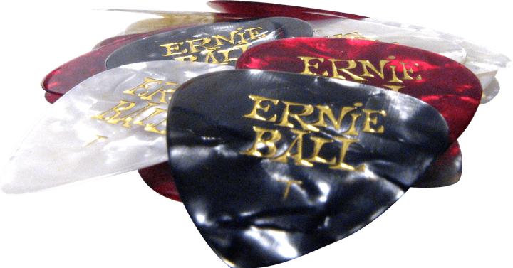 Ernie Ball Plettri, perlati, sottili, 24 pezzi (24 x, 0.46 mm)