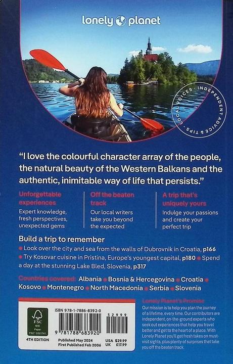 Produktbild Lonely Planet Western Balkans (Englisch, Anja Mutic, Collectif, Joel Balsam, Mark Baker, Peter Dragicevich, Vesna Maric, Virginia Di Gaetano, 2024)