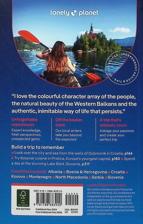 Immagine prodotto Lonely Planet Western Balkans (Inglese, Vesna Maric, Peter Dragicevich, Anja Mutic, Joel Balsam, Virginia DiGaetano, 2024)