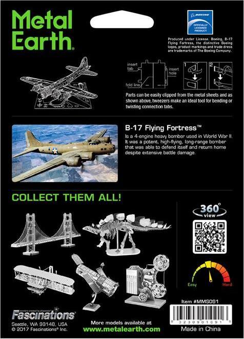 Image du produit Metal Earth Forteresse volante B-17