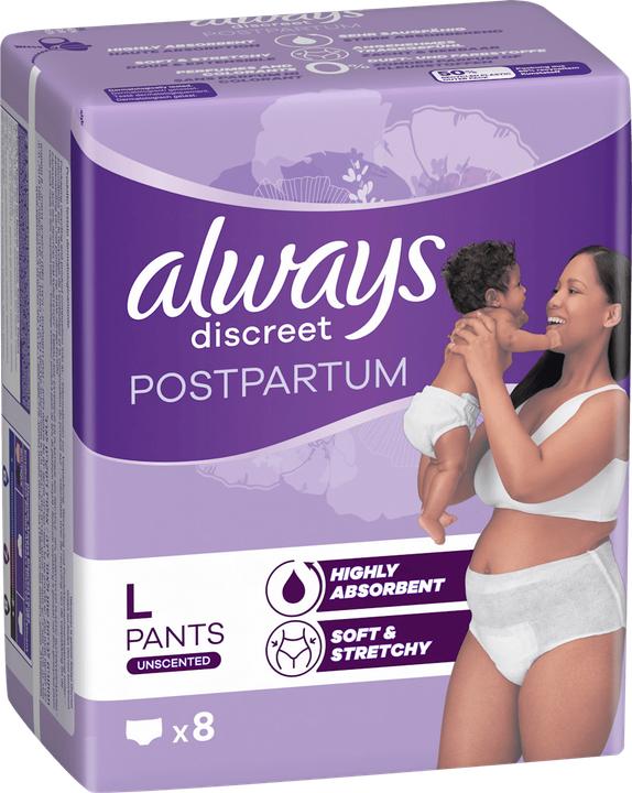 Produktbild Always Discreet Inkontinenz Wochenbett (8x, Large)