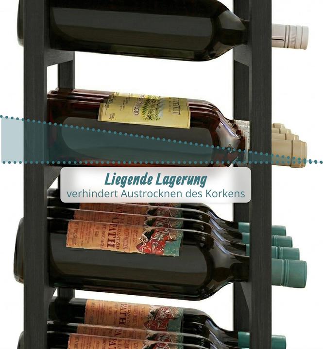 Actual product image Relaxdays winerack (28 bottles, 47 x 26 x 94 cm)