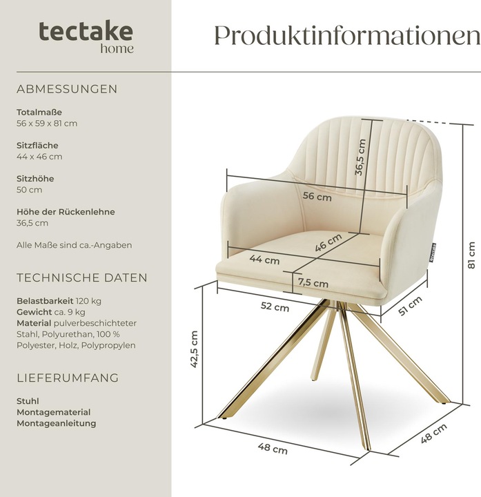 Actual product image tectake Lona
