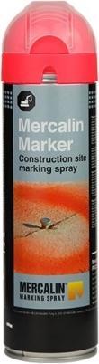 Actual product image MERCALIN maerkespray FLUO 500 ml. RØD - 1859119 (Red)