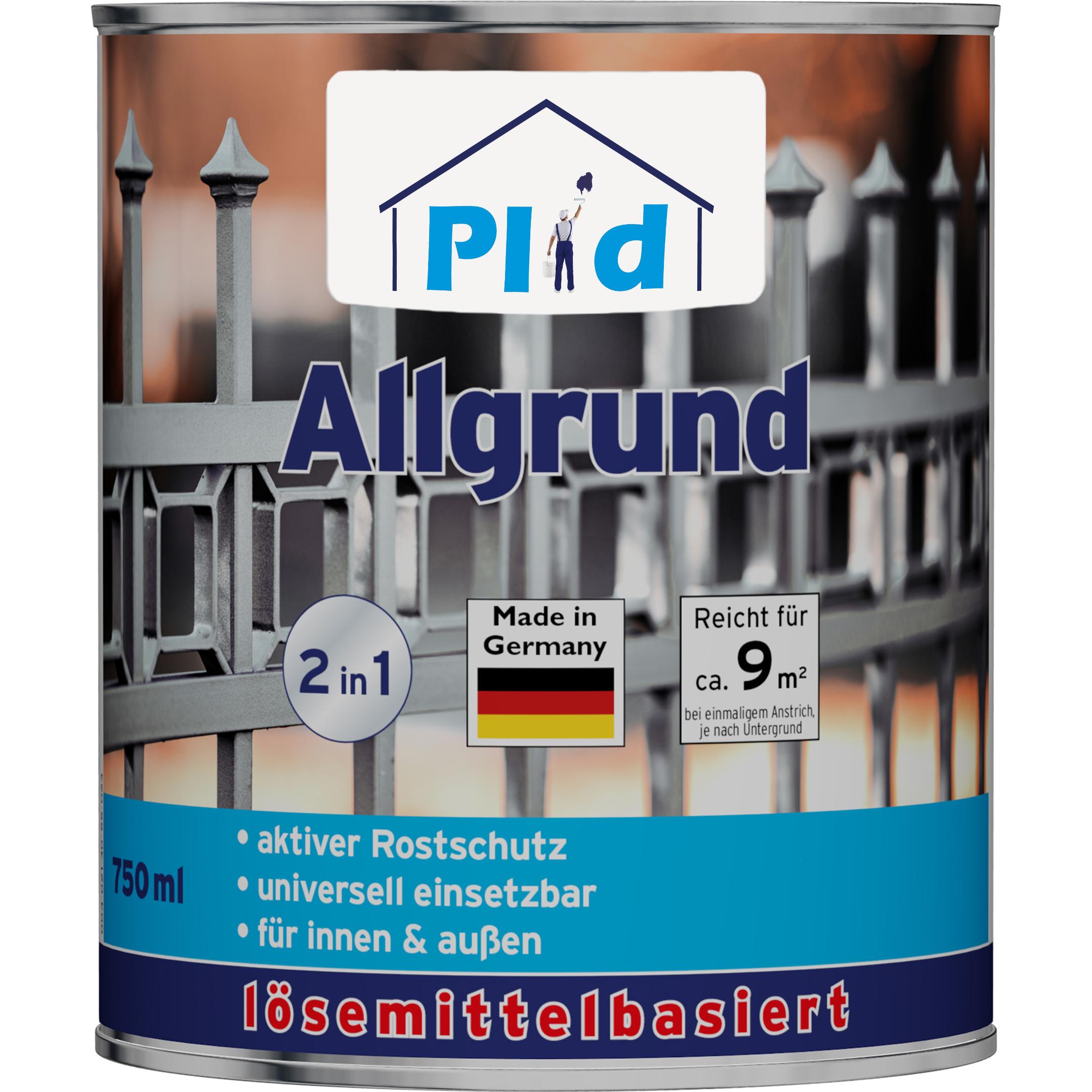 Plid, Wandfarbe + Spezialfarbe, Allgrund Rostgrundierung 0,75L, Weiss für ca. 9m² /Aktiver Rostschutz Grundierung (Weiss...