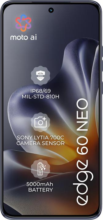 Actual product image Motorola Edge 60 Neo (256 GB, PANTONE Grisaille, 6.36", Dual SIM, 5G)