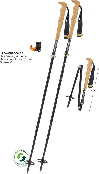 Actual product image Komperdell FX Lite Carbon Vario Summit Compact (105 - 125 cm)