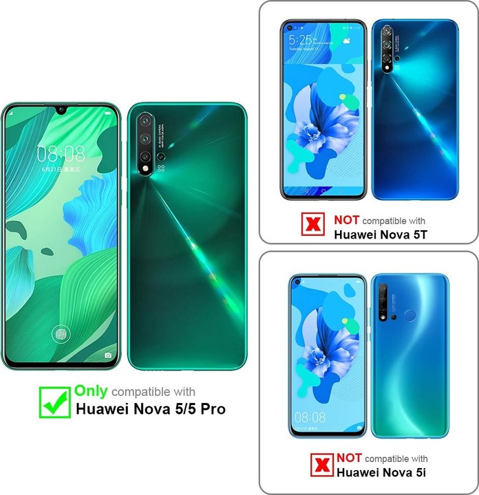 Produktbild Cadorabo Handykette für Huawei NOVA 5 / 5 PRO Necklace Hülle mit verstellbarem Kordelband